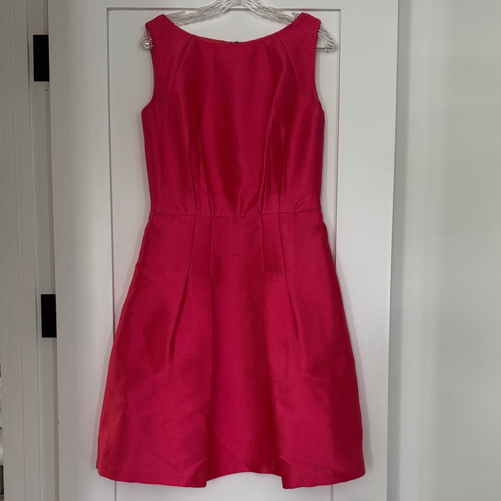 Carmen Marc Valvo Vibrant Pink Mini Dress